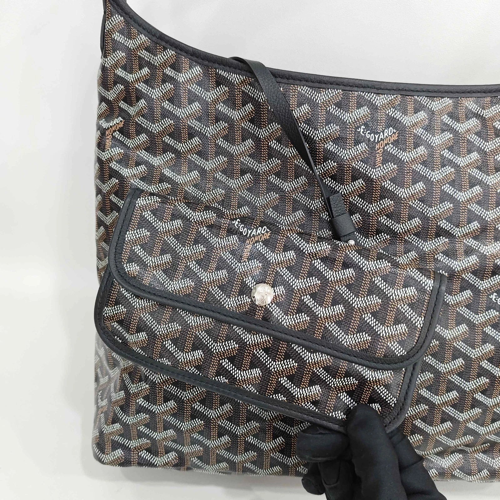 Goyard Canvas Hobo Shoulder Bag For Women