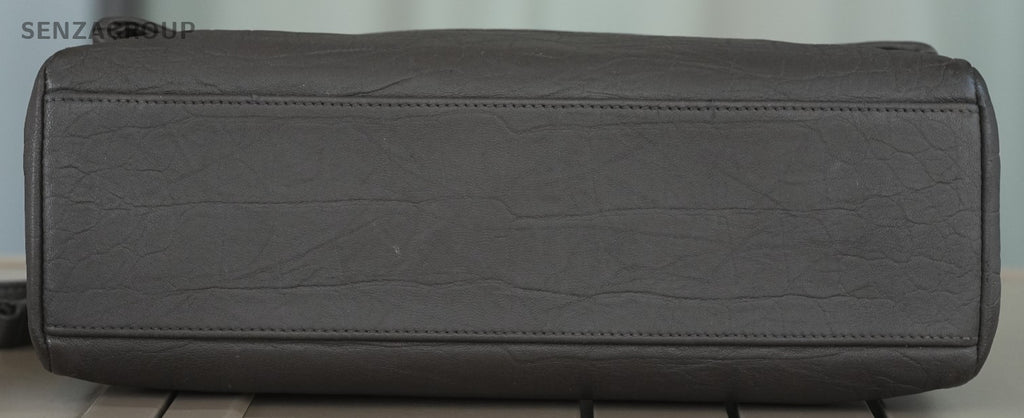 YSL Saint Laurent Hollywood Dark grey Calfskin Shoulder bag Crossbody