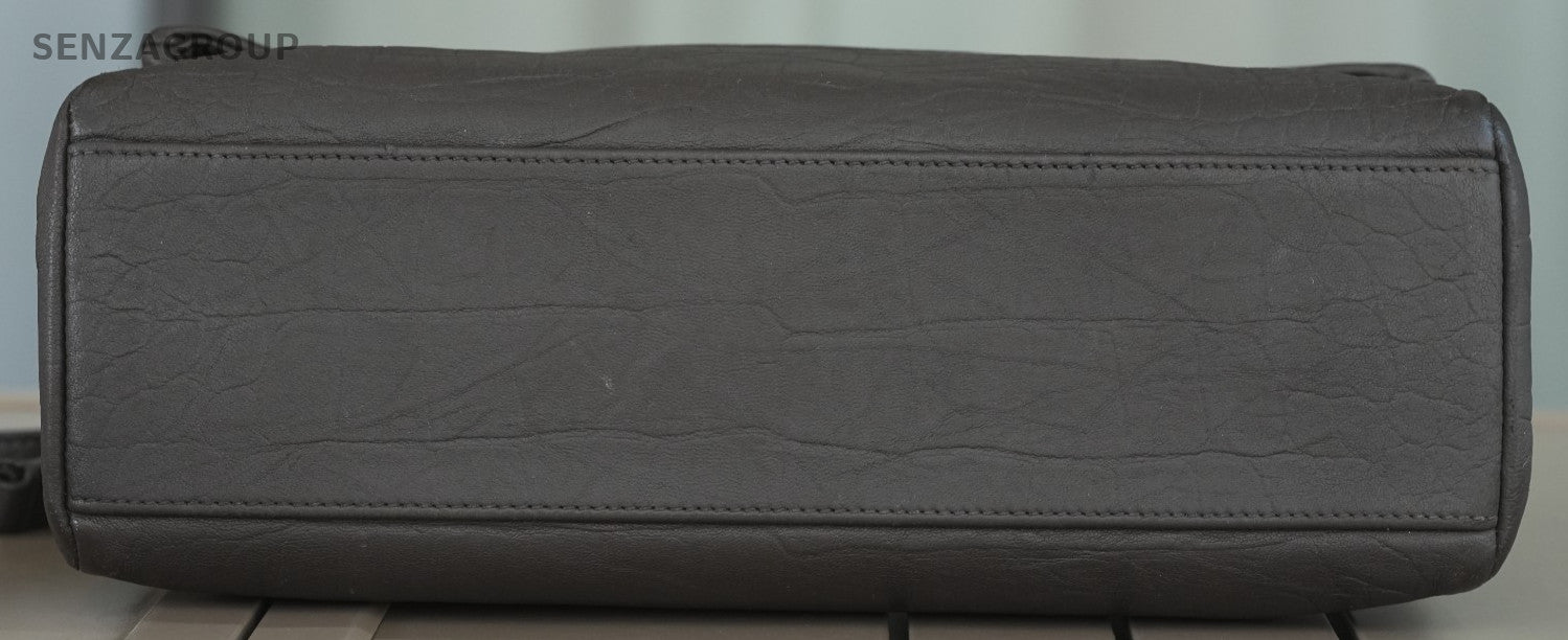 YSL Saint Laurent Hollywood Dark grey Calfskin Shoulder bag Crossbody