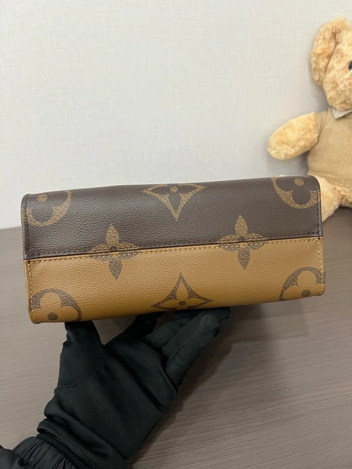 Louis Vuitton Canvas On The Go Small Tote Bag For Women