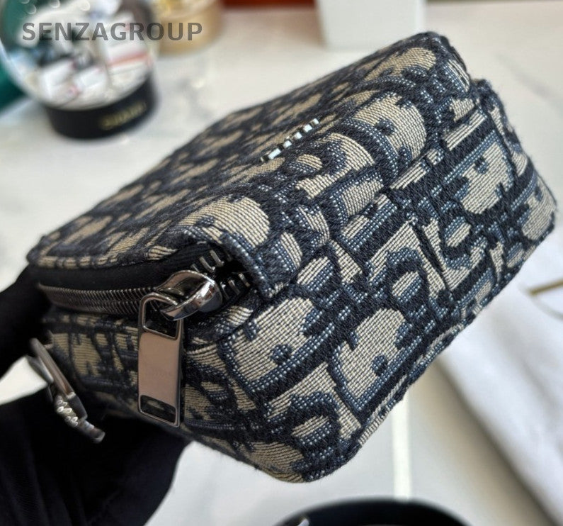 Christian Dior  Rider Oblique Camera Bag Shoulder Crossbody Bag Black