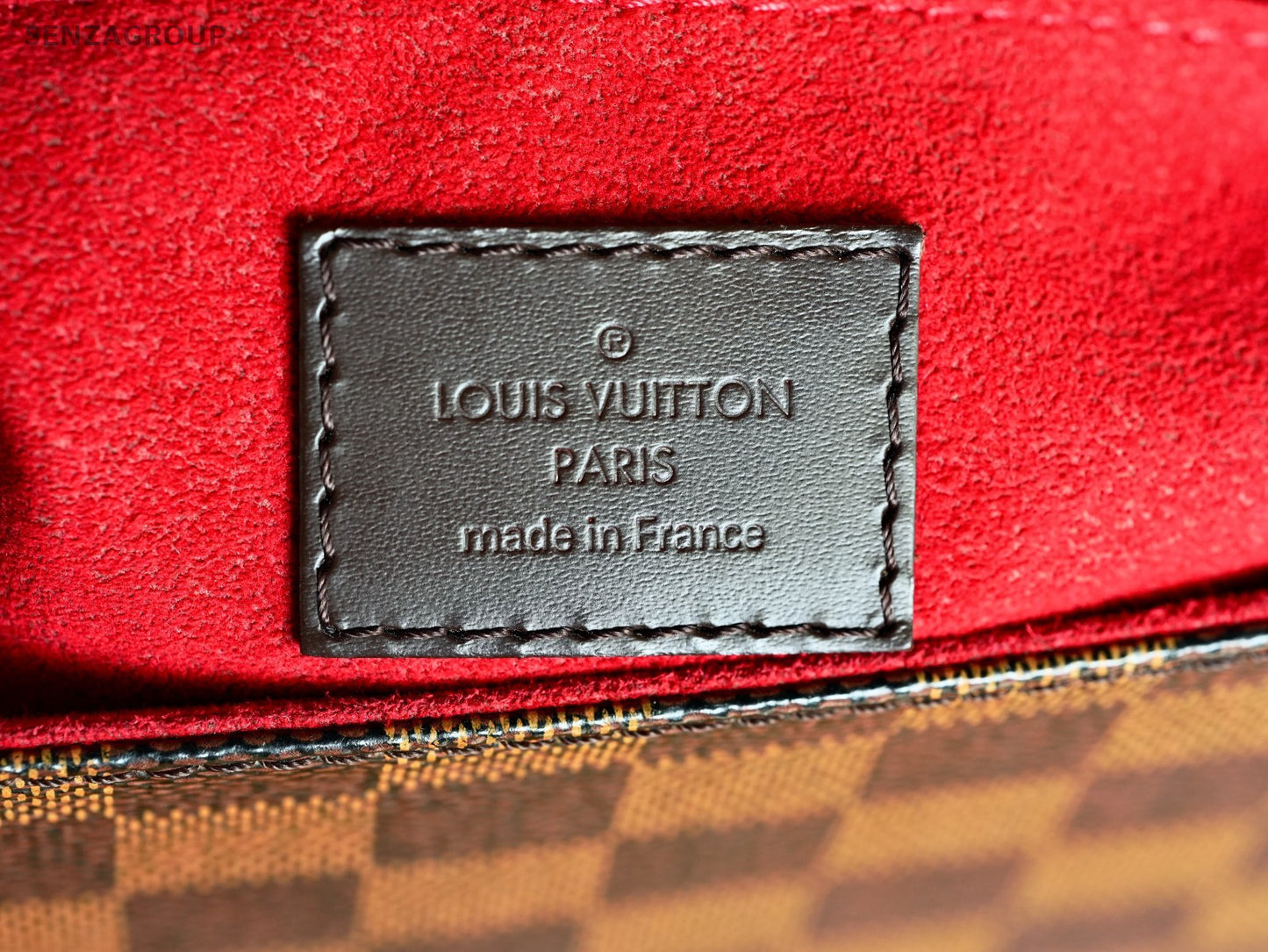 Louis Vuitton Damier Monogram Venice Shoulder Handbag brown