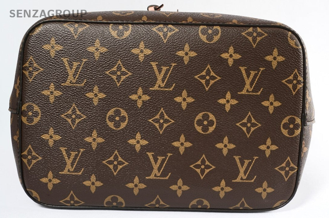 LOUIS VUITTON NEONOE  MONOGRAM ROSE POUDRE CANVAS BUCKET BAG M44022