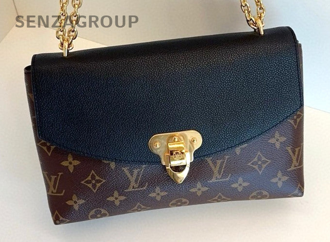 Louis Vuitton Saint Placide Chain Monogram Shoulder bag Brown Black Women