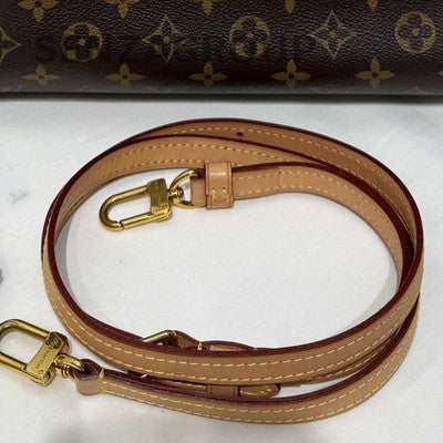 Louis Vuitton Monogram Rivoli MM Brown Gold Buckle Handbag Shoulder Bag