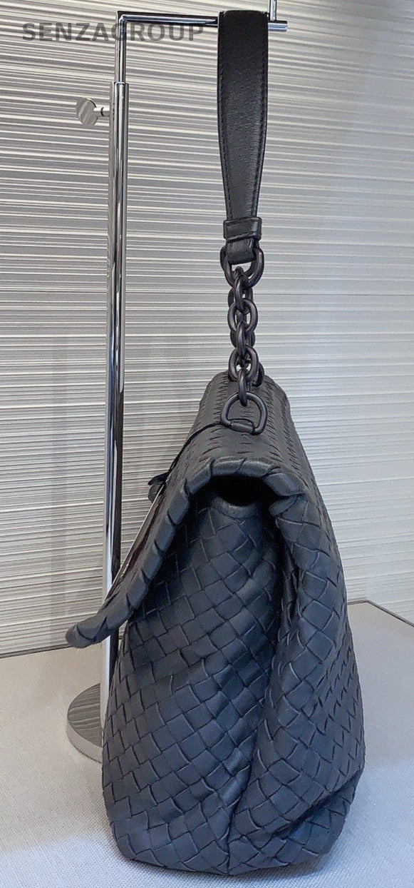 Bottega Veneta Olympia Shoulder Bag Elephant Grey Women