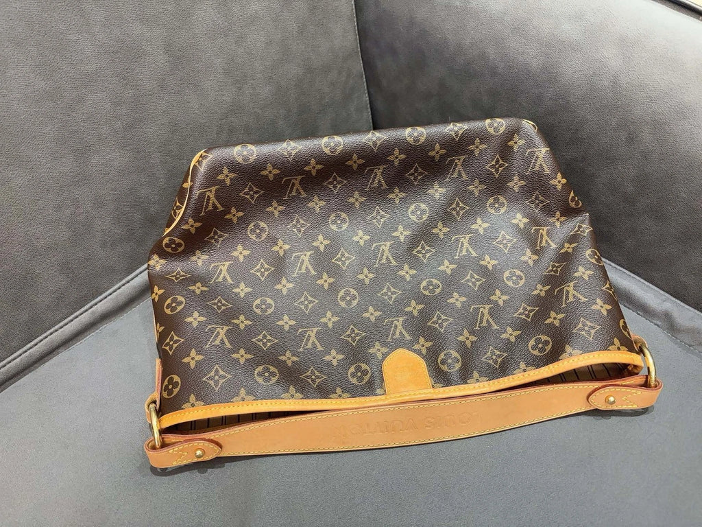 Louis Vuitton Delightful PM Monogram Shoulder Bag Brown Gold Used Women Classic