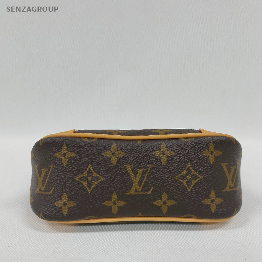 SJ0001 Louis Vuitton Multi Pochette boulogne nano Shoulder Bag Brown Canvas