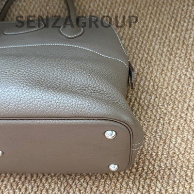 Hermes Bolide 31 Bag Grey Silver Hardware Women's Classic Handbag