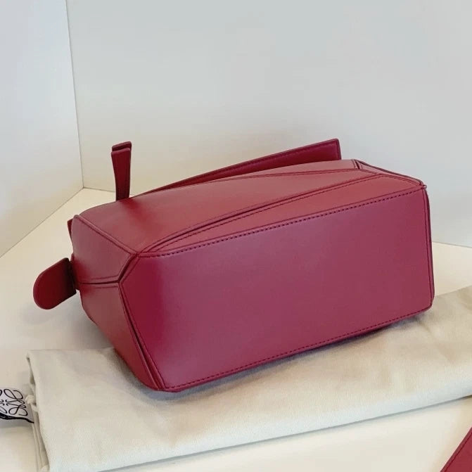 Excellent Loewe Puzzle PM Pink Handbag Crossbody with Detachable Strap