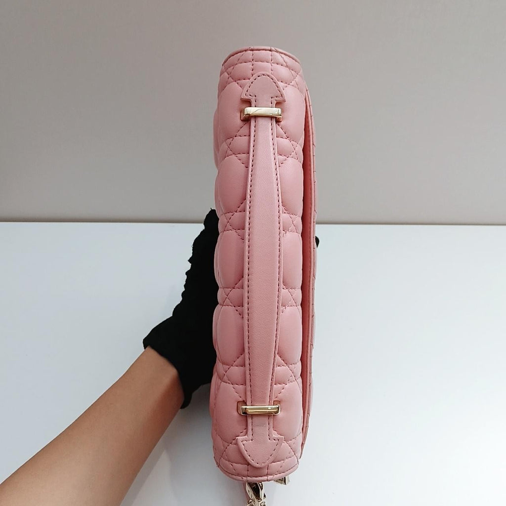SJ0001  Dior leather top handle bag Miss Cannage stitching