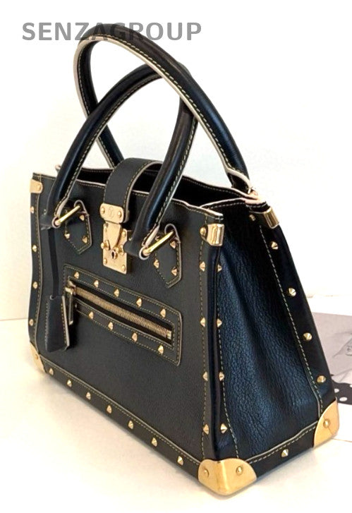 Louis Vuitton Suhali tote Top Handle Black Gold Lamskin Blck Gold Women