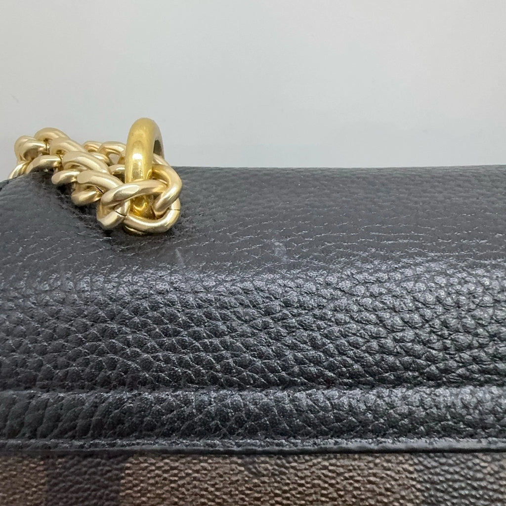 Coach Classic Monogram Pebbled Leather Envelope Crossbody Women