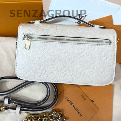 Louis Vuitton Embossed Mailbag Messenger Bag - Platinum White Shoulder Crossbody