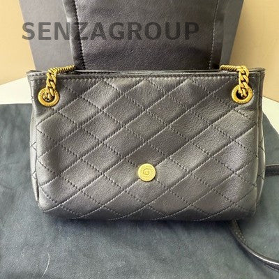 Italian Nolita Mini Black Gold Shoulder Crossbody Bag Women's Fashion Classic