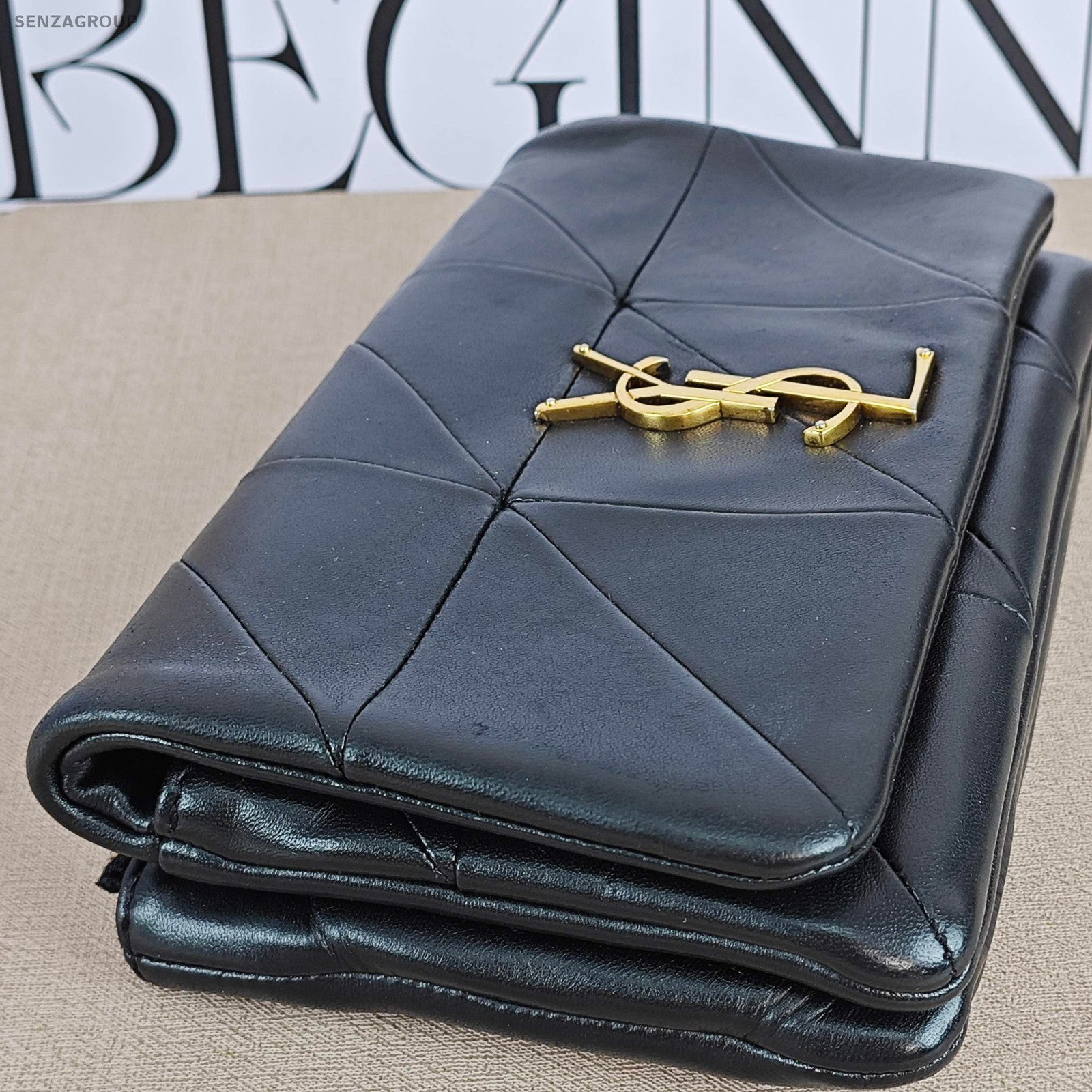 Saint Laurent Jamie Black Gold Lambskin Chain Shoulder Crossbody Bag Classic