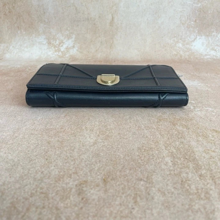 Authentic Dior Black WOC Crossbody Shoulder Bag For Women