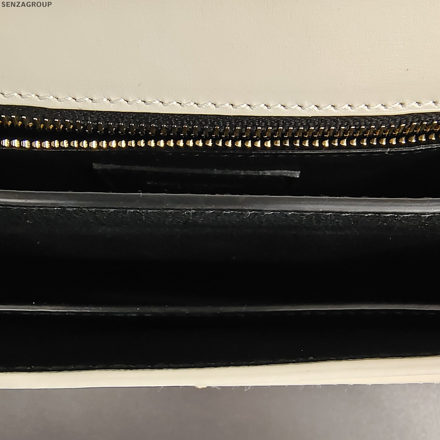 Saint Laurent Cassandra Chain Shoulder Bag in White Gold - Classic Women's