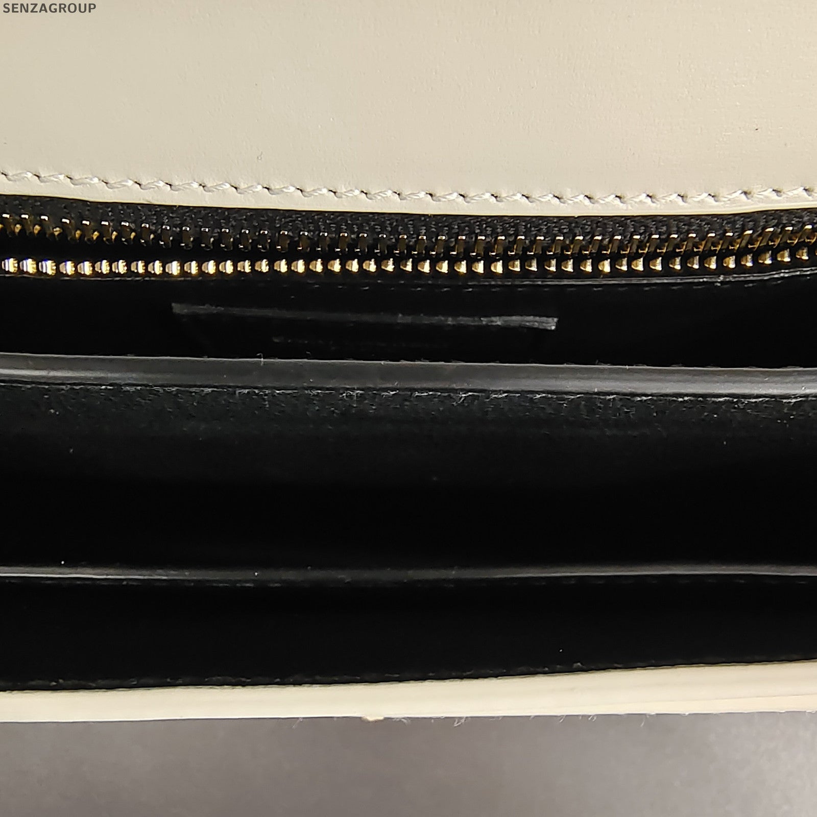 Saint Laurent Cassandra Chain Shoulder Bag in White Gold - Classic Women's