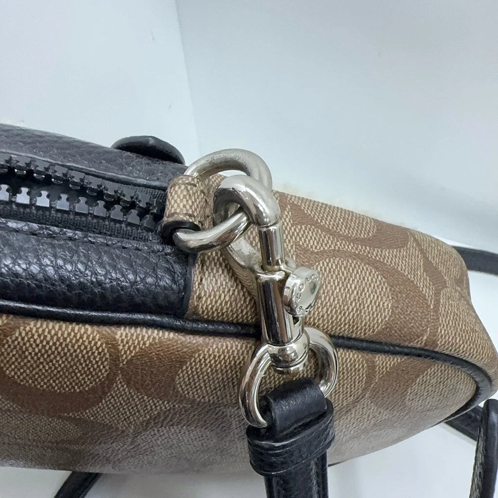 Coach Limited Classic Monogram Reversible Cashmere Crossbody Phone Bag For Women