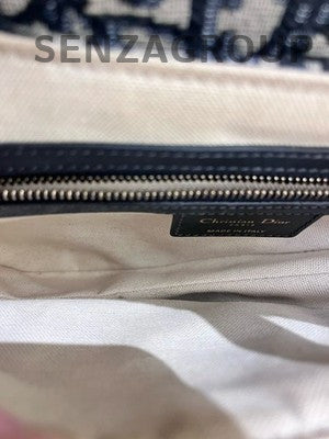 Dior Saddle Bag Medium Black Gold Shoulder Crossbody Women's Fashion