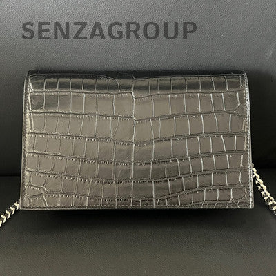 Saint Laurent YSL Kate Small Tassel Chain Crossbody Bag Black Silver
