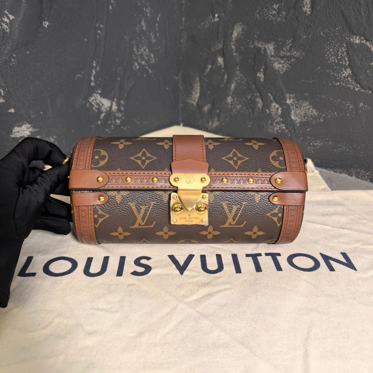 Louis Vuitton Papillon Canvas Shoulder Bag For Women