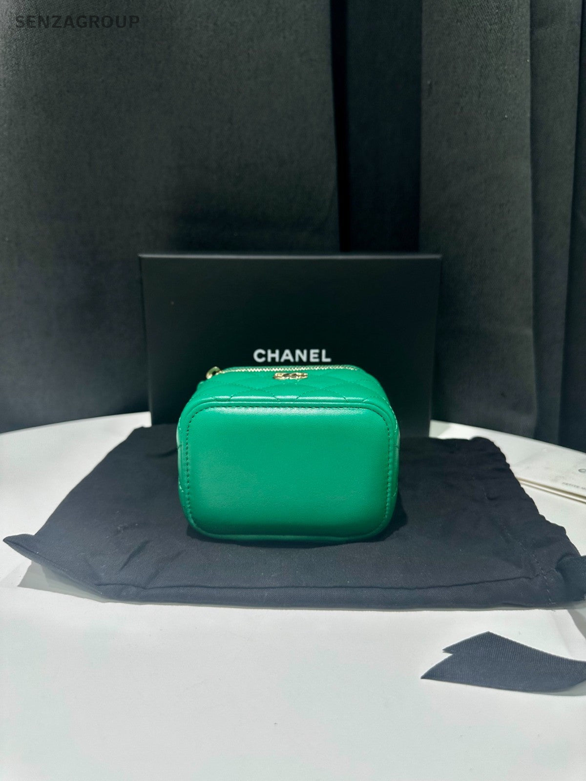 CHANEL Trendy Box mini Chain Shoulder bag Green Women Crossbody