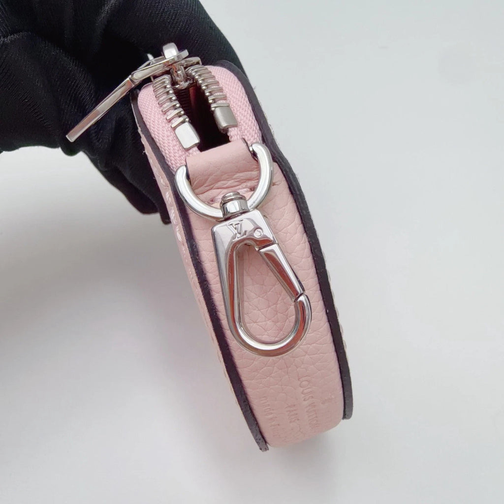 Louis Vuitton Bella Coin Purse Monogram Pink Women Fashion
