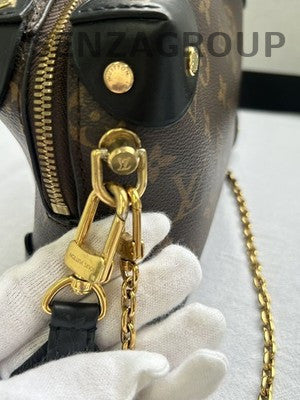 Louis Vuitton Petite Malle Souple Shoulder Crossbody Bag Brown Women
