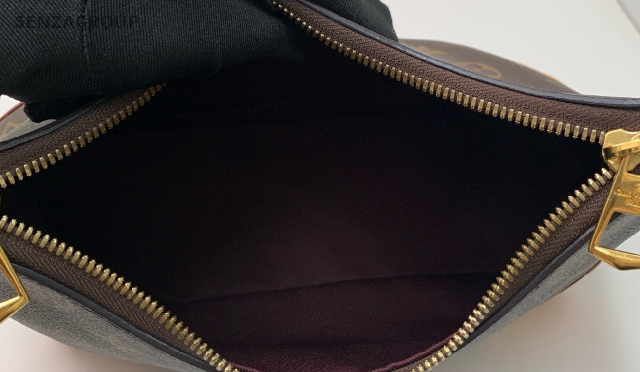 Louis Vuitton Monogram Chain Shoulder Bag Crossbody Brown Used Women Classic