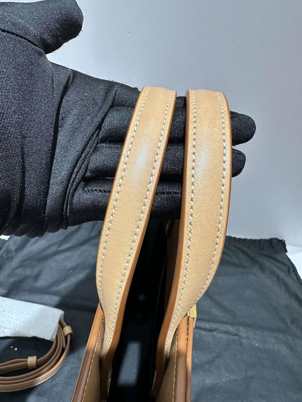 Saint Laurent Brown Canvas Manhattan Kelly Shoulder Bag For Women
