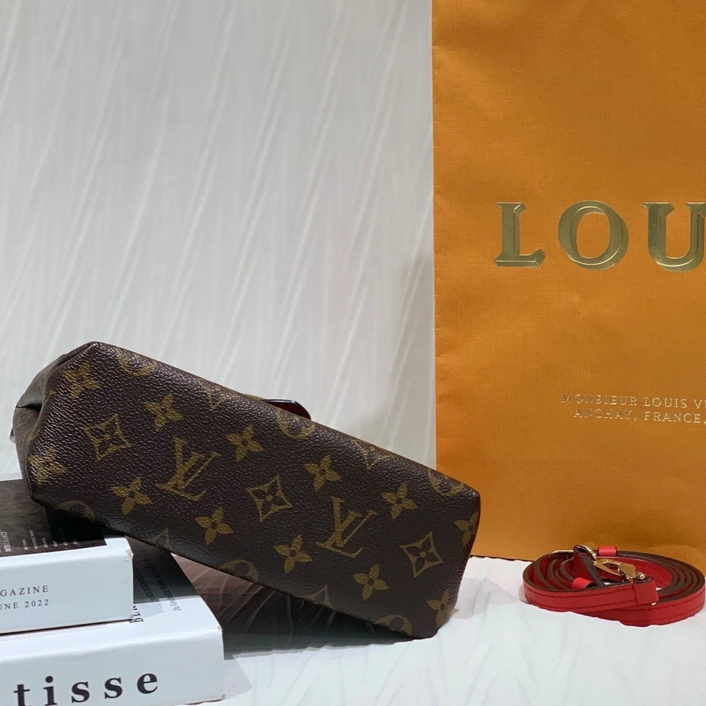 Louis Vuitton Red Canvas Lucky BB Lock Crossbody Bag For Women