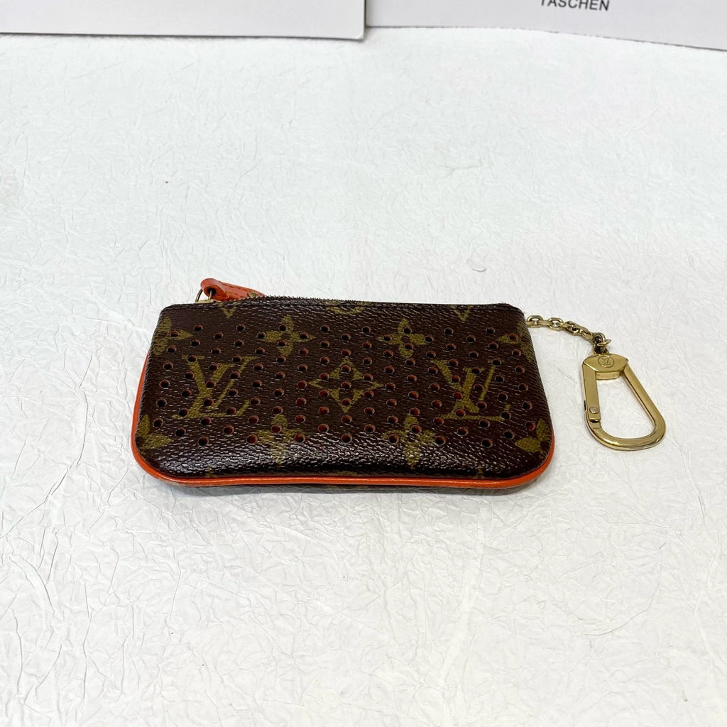Louis Vuitton Monogram Canvas Key Coin Pouch Wallet Women