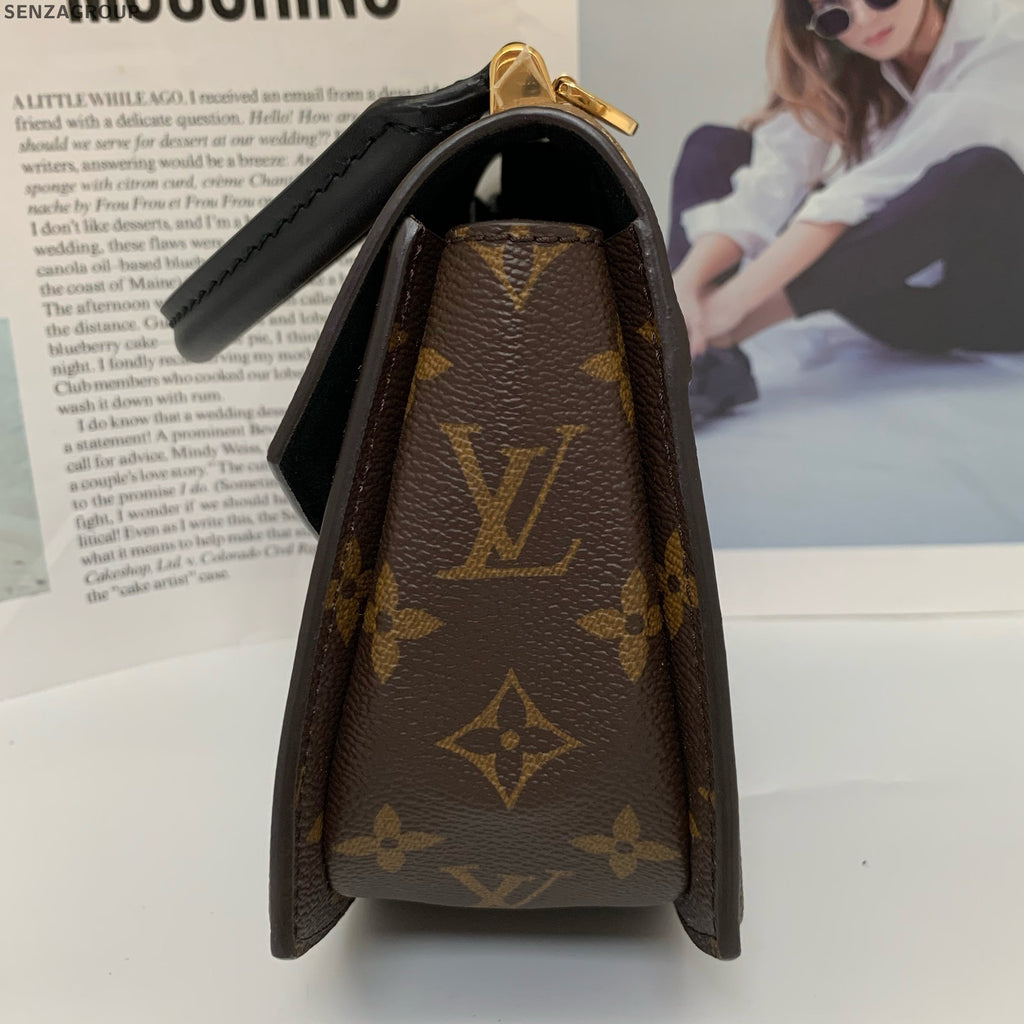 Louis Vuitton Monogram Canvas Fan Bag Brown/Black Handbag Shoulder Bag