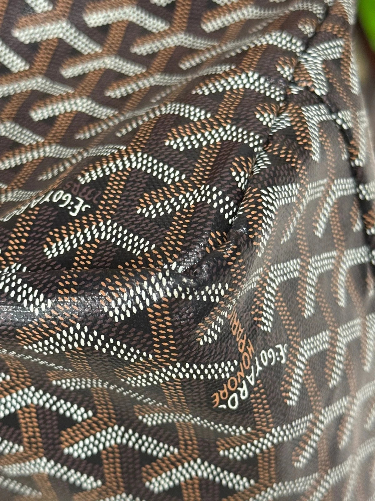 Goyard Black Canvas Medium Tote Shopping Bag For Women