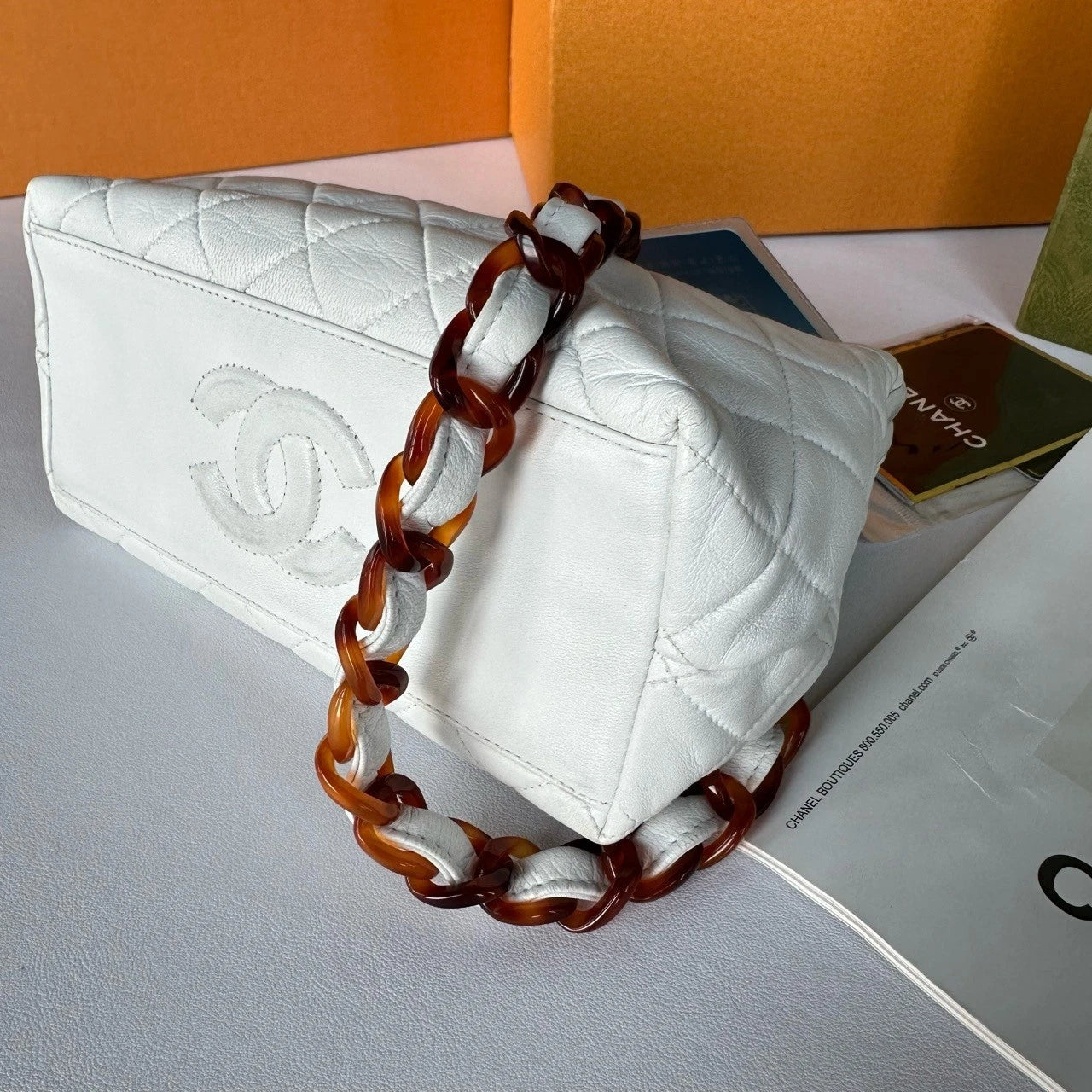 CHANEL Vintage Acrylic Crossbody Bag For Women