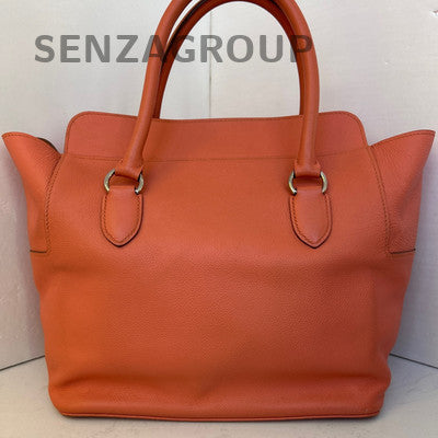 Hermès Toolbox Bag Orange Silver Crossbody Shoulder Bag for Women