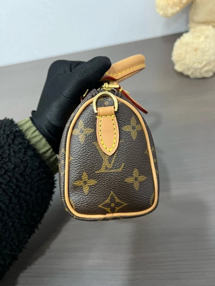Louis Vuitton Canvas Speedy Nano Handbag For Women