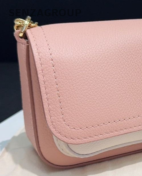 Louis Vuitton Lockme Tender Chain Shoulder Bag Crossbody  Pink White Women