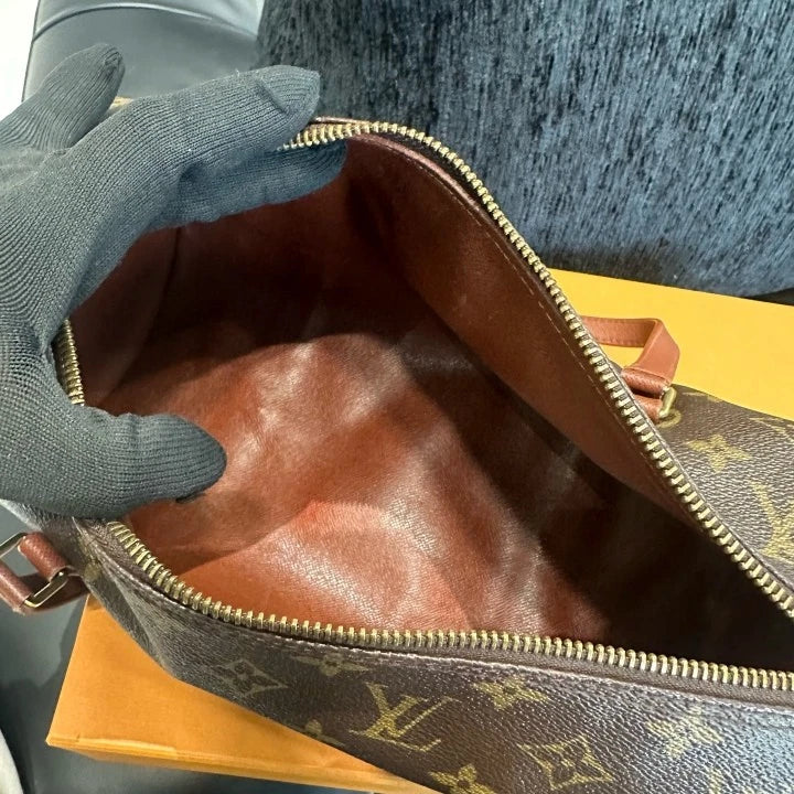 Louis Vuitton Papillon Monogram Barrel Bag Shoulder Bag Brown Gold Women D