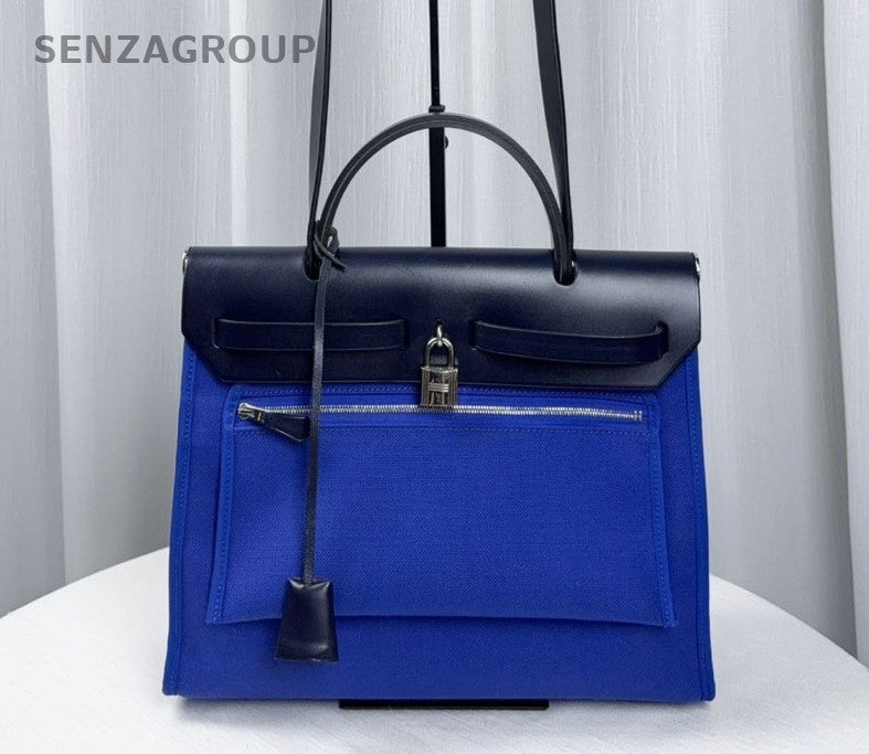 Hermes herbag31 Top Handle 2way Shoulder Handbag Canvas Women