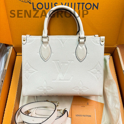 Louis Vuitton OnTheGo Monogram Empreinte Leather Small Tote Bag Women
