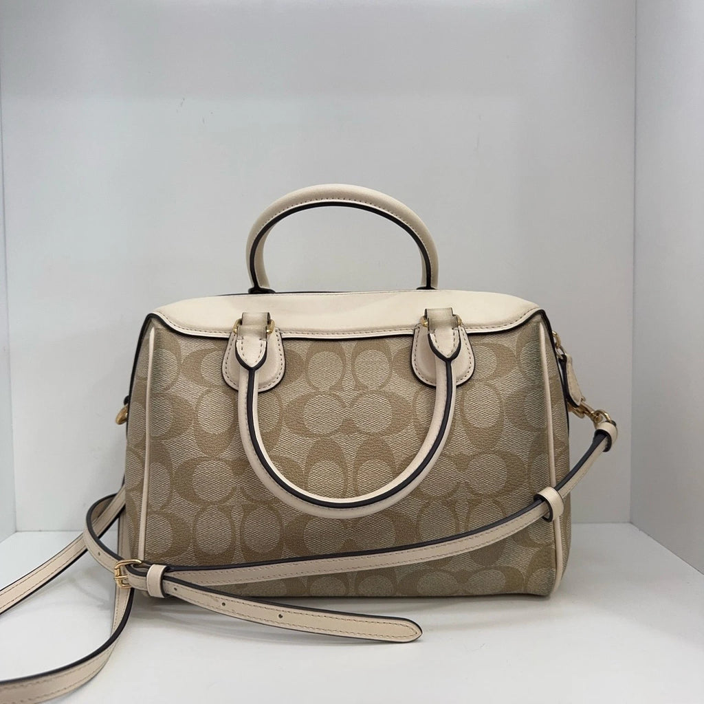 Coach PVC Small Bennett 23 Women's Boston Crossbody Handbag White