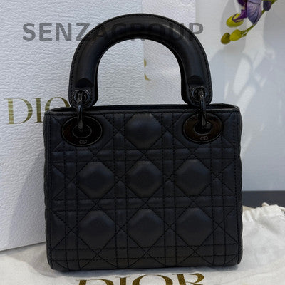 Dior Lady Dior So Black Chain Crossbody Bag Classic Women's Handbag