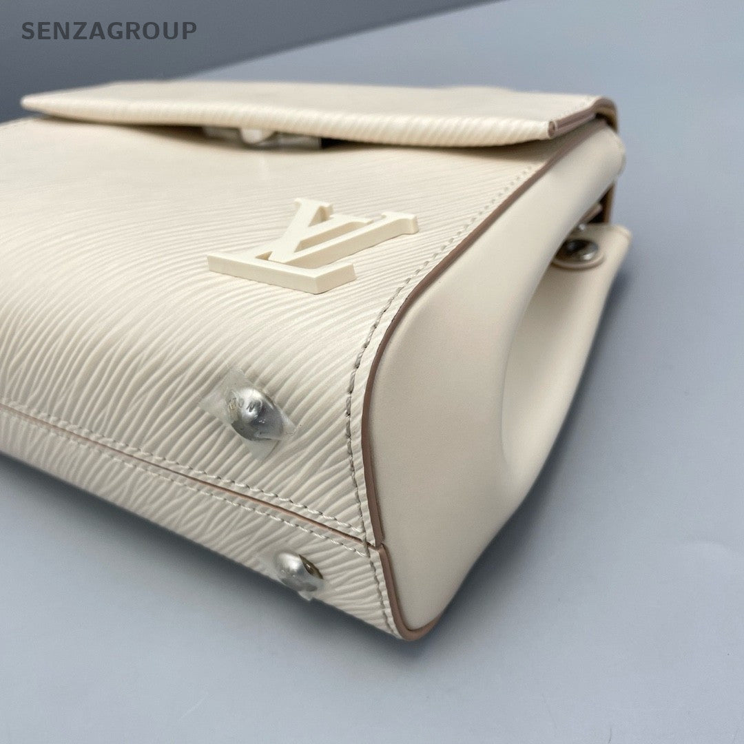 Louis Vuitton Cluny BB Epi Leather White Top Handle 2WAY Shoulder bag Women