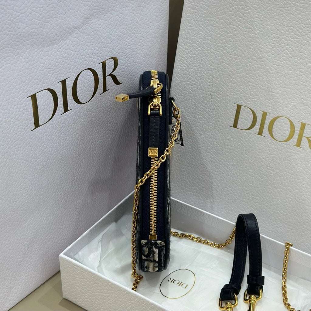 Dior Canvas Monogram Montaigne Phone Crossbody For Women