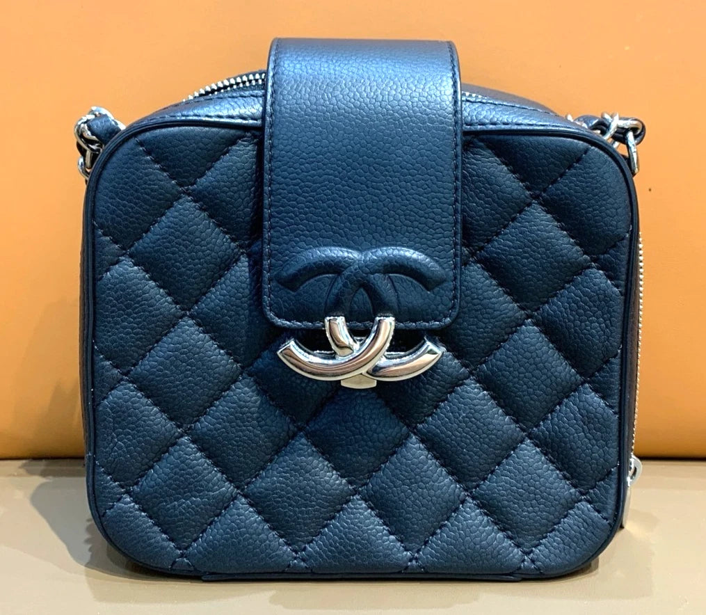 CHANEL CC Camera Bag mini Calfskin Chain Strap Shoulder Bag Crossbody - Pre-Owned