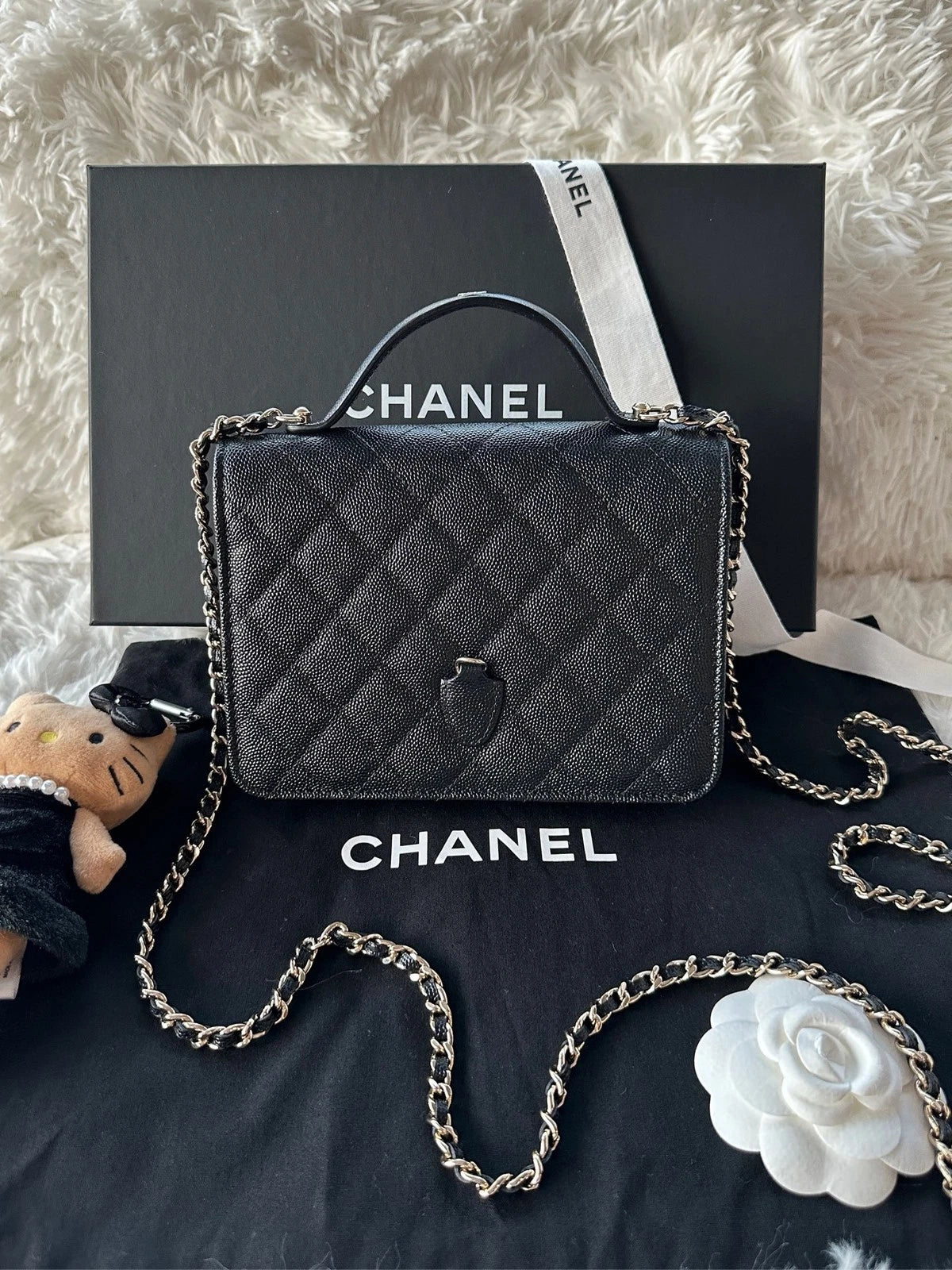 Chanel 3-in-1 Grained Calfskin Backpack Shoulder Handbag For Women