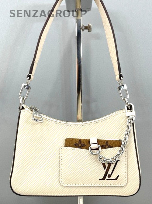 Louis Vuitton Marelle PM Cream White 2WAY Shoulder bag Women